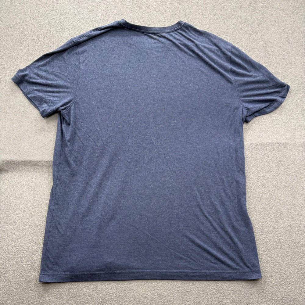 Mizzen+Main Shirt Mens 2XL Blue Modal Polyester Soft Crewneck Tagless Tee - Picture 2 of 8